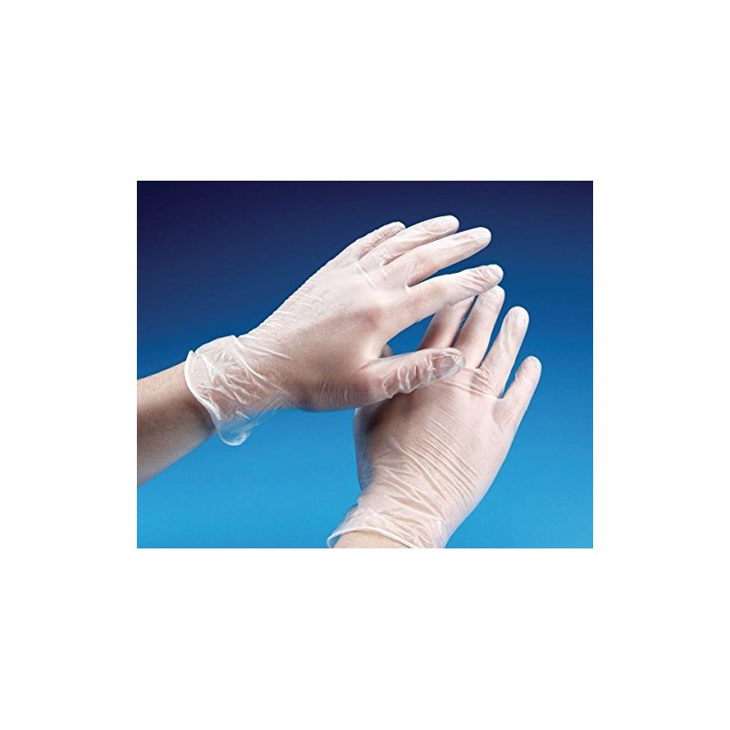 Vinyl Powder Free Clear Examination Gloves latex free and comfortable