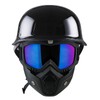 1Storm Novelty Motorcycle Half Face Helmet German Style DOT Approved: