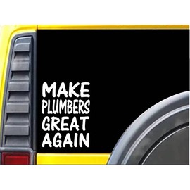 EZ-STIK Make Plumber's Great Again L214 8 inch Sticker Plumbing Decal