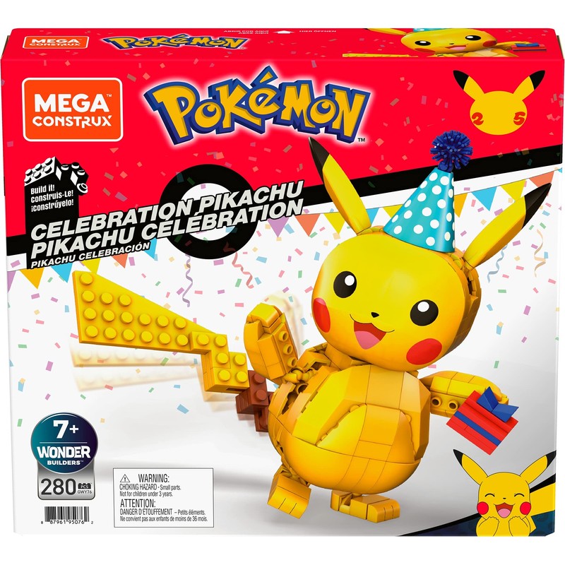 Mega Construx GWY76 - Pokémon 25th Anniversary 10 cm Pikachu