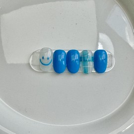 Dara Beauty 2024 June Art of the MonthSmile Check Nail❣ - Not selected / 다라뷰티 2024 6월 이달의아트스마일 체크네일❣ - 선택안함