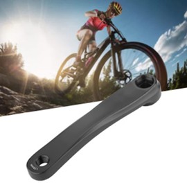 170mm Bicycle Crank Arm,Bicycle Left Crank,Bicycle Crank,Bicycle Crank Arm Replacement Bicycle Pedal Alarm for City Bicycle,Folding Bike,MTB,E-Bike,Road Bike (Square Black)