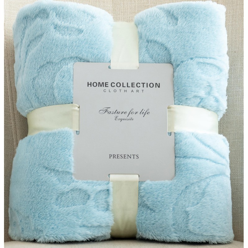 DuShow Flannel Fleece Throw Blanket Single Size,Soft Jacquard Fluffy Velvet