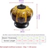 Wannianmu 5 Pack Vintage Ceramic Pumpkin Cabinet Knobs, Kitchen Cabinet