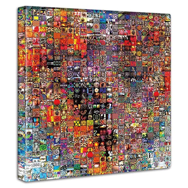 Pop-0006 Heart, Colorful Art Panel, 11.8 x 11.8 inches (30 x 30 cm), Made in Japan, Poster, Stylish, Interior, Modification, Living Room, Interior, Pop-Street Art, Fabric Panel
