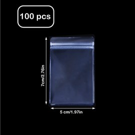 PVC Clear Anti Oxidation Jewelry Zipper Bag 100Pcs Anti Tarnish Transparent Jewelry Storage Bags Book Small Ziplock Bags Jewelry Organization for Jewelry Sales Jewelry Rings Earrings Packaging (1.97X2.76 Inch)
