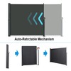 175" x 72.5" Retractable Side Awning,Waterproof & UV-Resistant,Folding Privacy Screen
