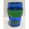Tabitha Brown Travel Snack Cup With Utensils New Blue