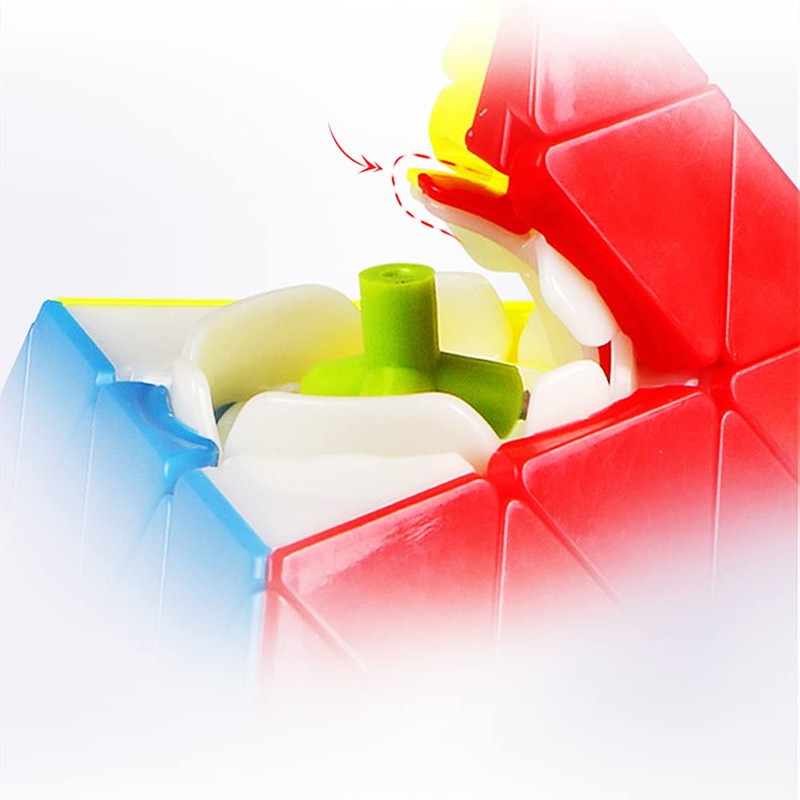 Bukefuno QY Toys Pyramid 4x4 Magic Cube Stickerless, MoFangGe 4x4x4