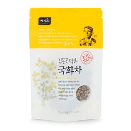 Ssanggye 100% Natural Chrysanthemum Buds Loose Tea 25g, Mildly Sweet Flavor with Floral Aroma Dried & Roasted Petal Chrysanthemum Flowers Promote Health Benefits by Korean Tea Master Mr. Kim