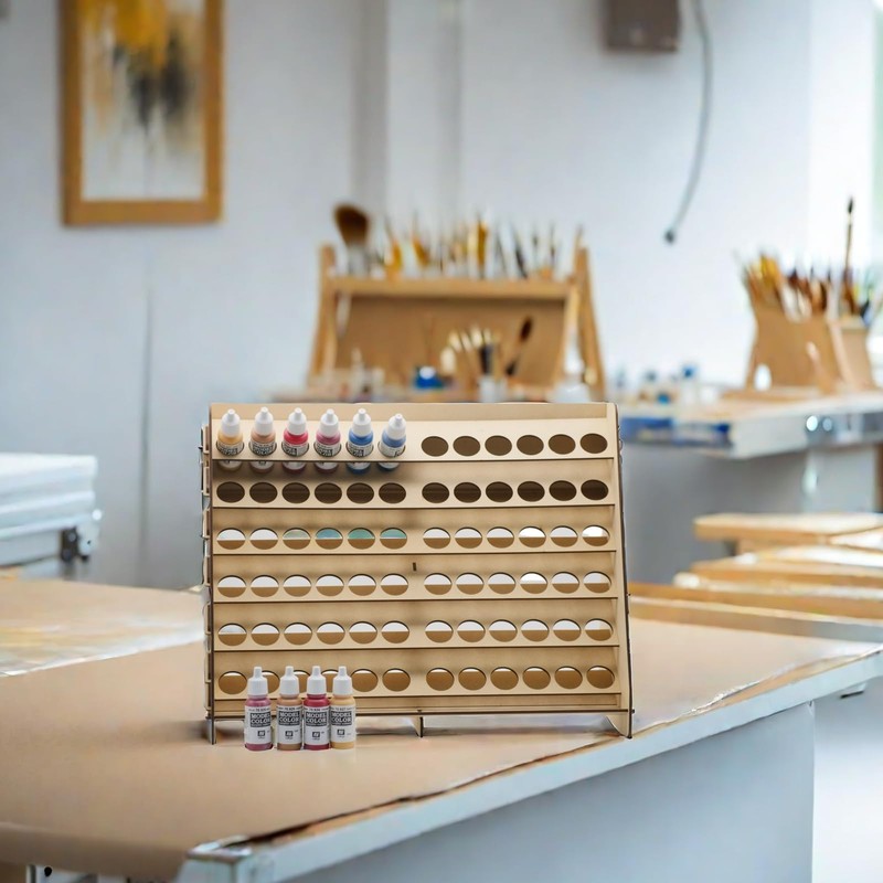 Craft Paint Storage- Paint Holder for Vallejo Paint with 72