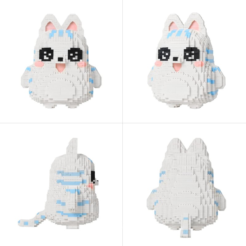 Larcele Micro Building Blocks Animal Set, DIY Mini 3D Building