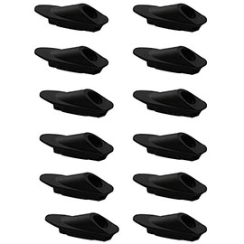 LQ Industrial Bicycle Cable Tube Clamp 12PCS Frame Inner Embedded Brake Shifter Line Pipe Black Plastics Cable Tube Buckle Cycling Single Hole WireTubes Holder Bike Accessories