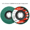 NuoDunco 15Pcs 180# 320# 600# Scour Flap Disc 4 1/2