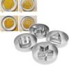 4Pcs Stainless Steel Cookie Cutter Set Biscuit Cutter Set Candy