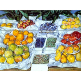 FlekmanArt Art Gustave Caillebotte Apples Fruits Mural Ceramic Backsplash Tile #863