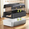 L8 Max-XXXL Stainless Steel Litter Box with Lid, 28" L