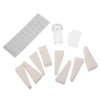 SAFIGLE Nail Art Stamping Plates Set Small Transparent Stamper Sponges