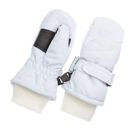 Thinsulate - Guantes impermeables para niños y bebés, Blanco, .6-12 Months