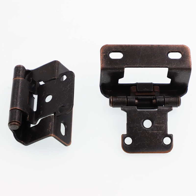 DecoBasics 20 Pack Oil Rubbed Bronze Cabinet Hinges for Cabinet