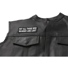 Not All Those Who Wander are Lost Patch, Biker Saying Patches
