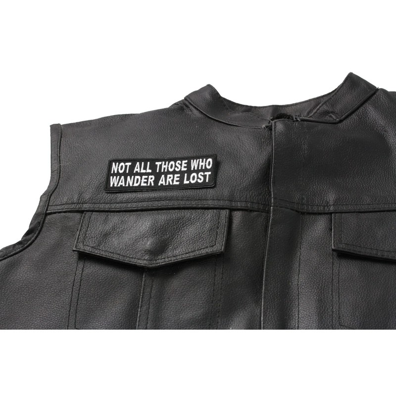 Not All Those Who Wander are Lost Patch, Biker Saying