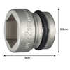 Tone Impact Short Socket 4NV-22SS 1/2-inch (12.7 mm) Drive Two-Face