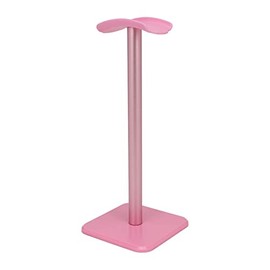 Soporte para Auriculares, Base de TPU, Barra de Metal Resistente, Soporte para Auriculares con Esquina Redondeada y Antideslizante, Diseño Ergonómico para Juegos en Casa, Color Rosa