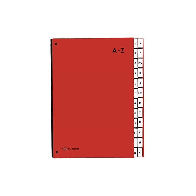 Pagna 24249-01 Desk Organiser Lettered A - Z Coloured Cover