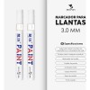 Plumon Bco Pintura Marcador Letras Llantas Moto Carro Llanta