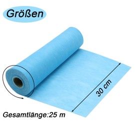 YUNSHANGHE Non-Woven Table Runner, 30 cm x 25 m Table Decoration, Table Runner, Decorative Table Runner for Christening, Communion, Birthdays, Weddings and Party (Sky Blue)