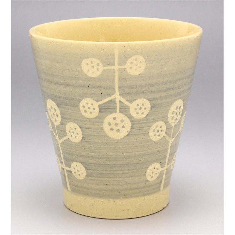 Hasami Ware 506092 Free Cup Tree Gray