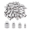UNICRAFTALE 48 Pieces 4 Sizes Column Cord Ends 201 Stainless