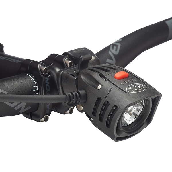 NiteRider Pro 1400 Race, High Performance Lightweight MTB Race Bike Light, 1400 Lumens of Max Output. Durable Bicycle Front Light. Excellent MTB Beam Pattern