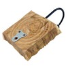 GURU SHOP Indian Wall Hook Ornament - Flower, Brown, Wood,