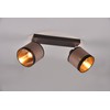 Reality Leuchten Davos R81552041 Spotlight Bar Metal Matte Black Fabric