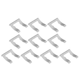 Sarini 10Pcs Stainless Steel Car Brake Hose Clips Durable U Shaped Brake Hose Clip Replacement for Vehicles Cars Trucks Brake Line Hose Securement Parts