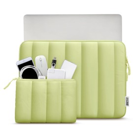 TECOOL Puffy 13 13.3 Inch Laptop Sleeve Macbook Case for MacBook Air 13 13.6 Inch M4 M3 M2 M1 2025 2024-2010, MacBook Pro 13/14 Inch M4 M3 M2 2024-2012,13.3 Splash-Resistant Protective Case