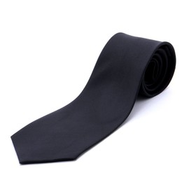 Designstore Formal Necktie, Solid Color, Black, Ceremonial Occasions, Weddings, Receptions, Formal Clothes, Funerals, Going Out Night, Funeral Necktie, Black, Black