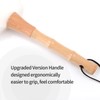 FeelfunFeather Feather Duster, Lambswool Duster for Cleaning,with Solid Wooden Handle,Leather