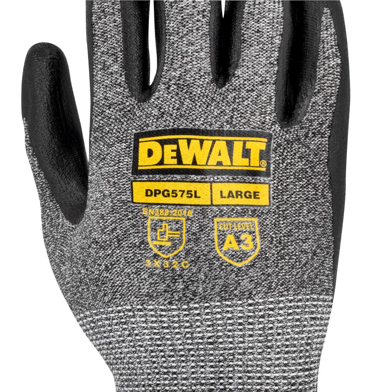 DEWALT DPG575 Foam Nitrile A3 Cut Resistant Glove for Outdoor