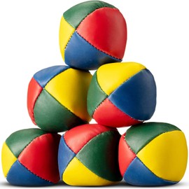 HOT BARGAINS 6 X Juggling Balls Durable Soft Smooth For Beginners Children And Professionals With Easy Grip Size 5cm / 2inches