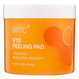 BRTC V10 Peeling Pad 165ml, 80 sheets, 1 piece / 비알티씨 V10 필링패드 165ml, 80매입, 1개