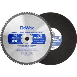 14-Inch Metal Cutting Saw Blade, 66-Tooth, Replacement for Evolution 14 Inch Metal Saw Blade, with a Metal Cut-Off Wheel