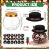 20 Set DIY Christmas Mason Jar with Lids and Felt