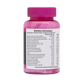 NaturesPlus Power Teen for Her Chewable - 60 Vegetarian Tablets - Wild Berry - High Potency Multivitamin for Young Women - Hormone-Balancing - Sugar Free, Vegan, Gluten-Free - 30 Servings