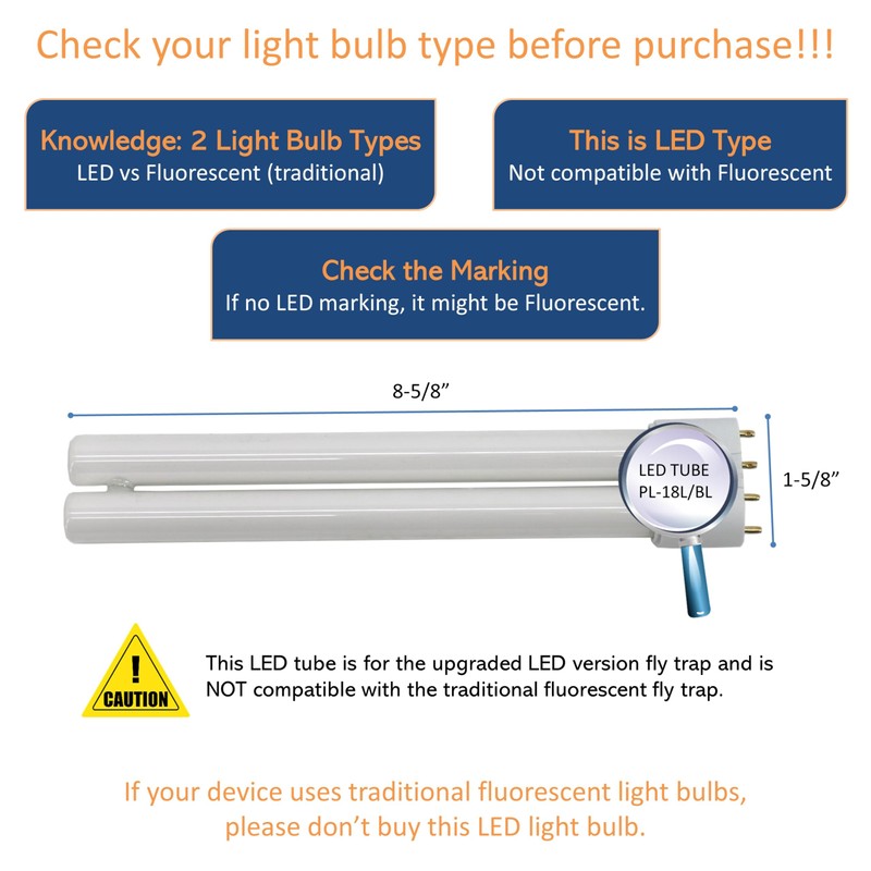 Awoco Replacement LED Tube PL-18L 5 W LED UV Light
