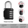 Youery Pack of 2 Padlock Combination Lock, 4 Digit Combination