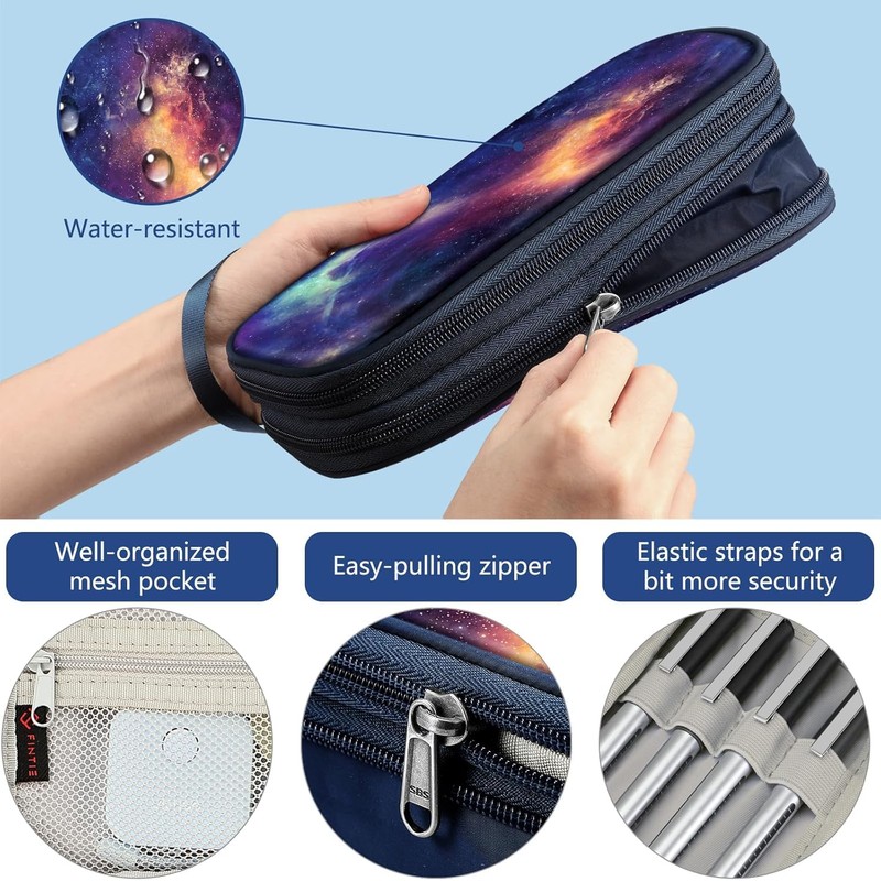 Finpac Pencil Case - Expandable Large Capacity Pencil Case, Pencil