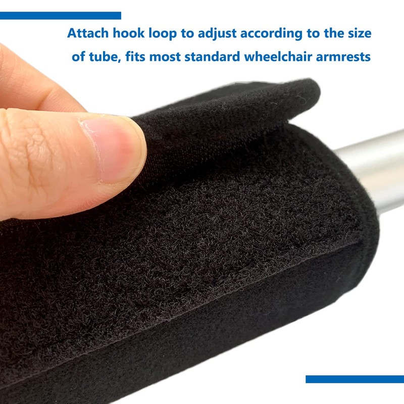 Wheelchair Armrest Cushion Cover - Soft Hand Grip Support Padded,